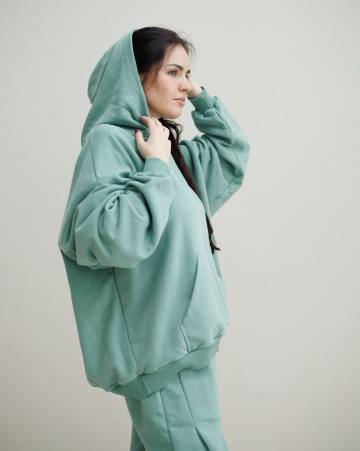Худи оверсайз полынь