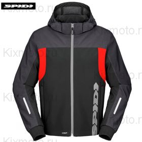 Куртка Spidi Hoodie II H2Out, Черно-красная