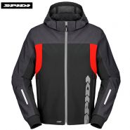 Куртка Spidi Hoodie II H2Out, Черно-красная