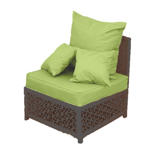 Кресло VEIL прямое с комплектом подушек (Полумесяц 7-10 мм, Коричневый)