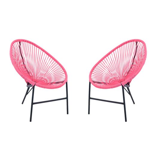 Комплект ACAPULСO (2 стула, стол) (Прут soft розовый)