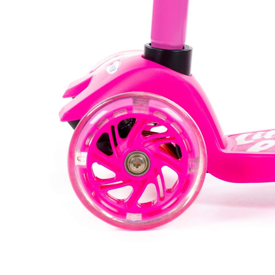 # 0072 Детский самокат (с наклейкой V2) (малиновый) (в коробке)