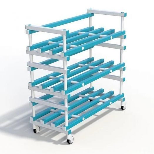 Стеллаж  пластиковый в бассейн 1380x600x1570 мм