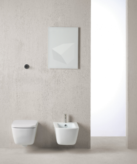 Подвесное керамическое биде GSI Sand 90641 50х37 схема 2