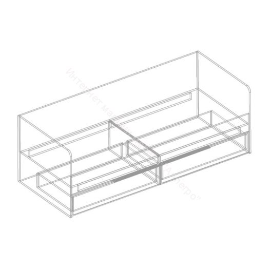 Кровать с 2 ящиками "Лео 2" 800х2000