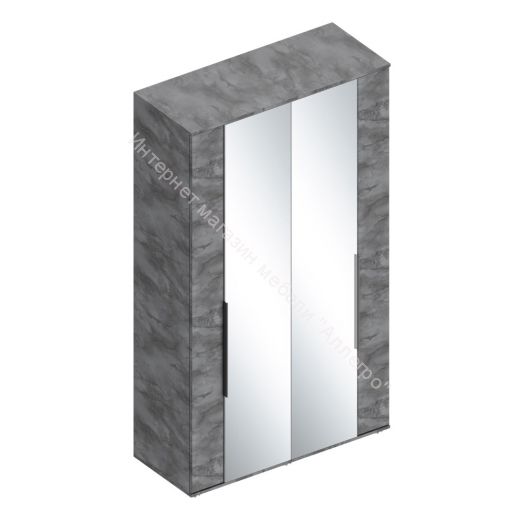 Шкаф 4-ств. с зеркалом "Лео 2" 1200