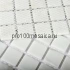 Mia white (matt) стекло .Мозаика серия CRYSTAL, размер, чип 23*23 мм:300*300*4 (Bonaparte)