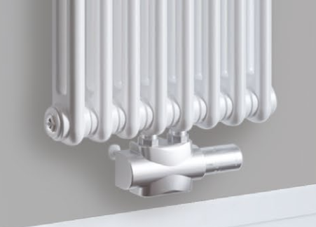 Стальной трубчатый радиатор Rifar TUBOG 3200 10 секций подключение нижнее центральное Белый (RAL 9016) ФОТО