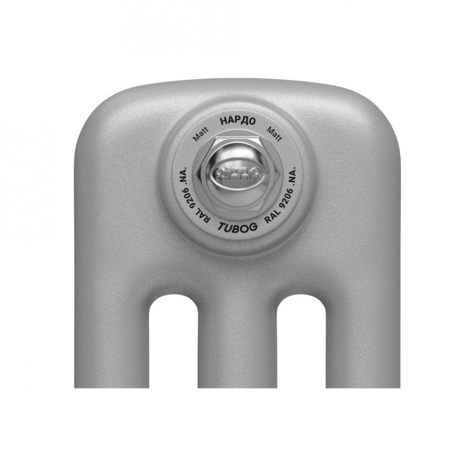 Стальной трубчатый радиатор Rifar TUBOG 2180 8 секций подключение нижнее одностороннее Нардо (RAL 9206)