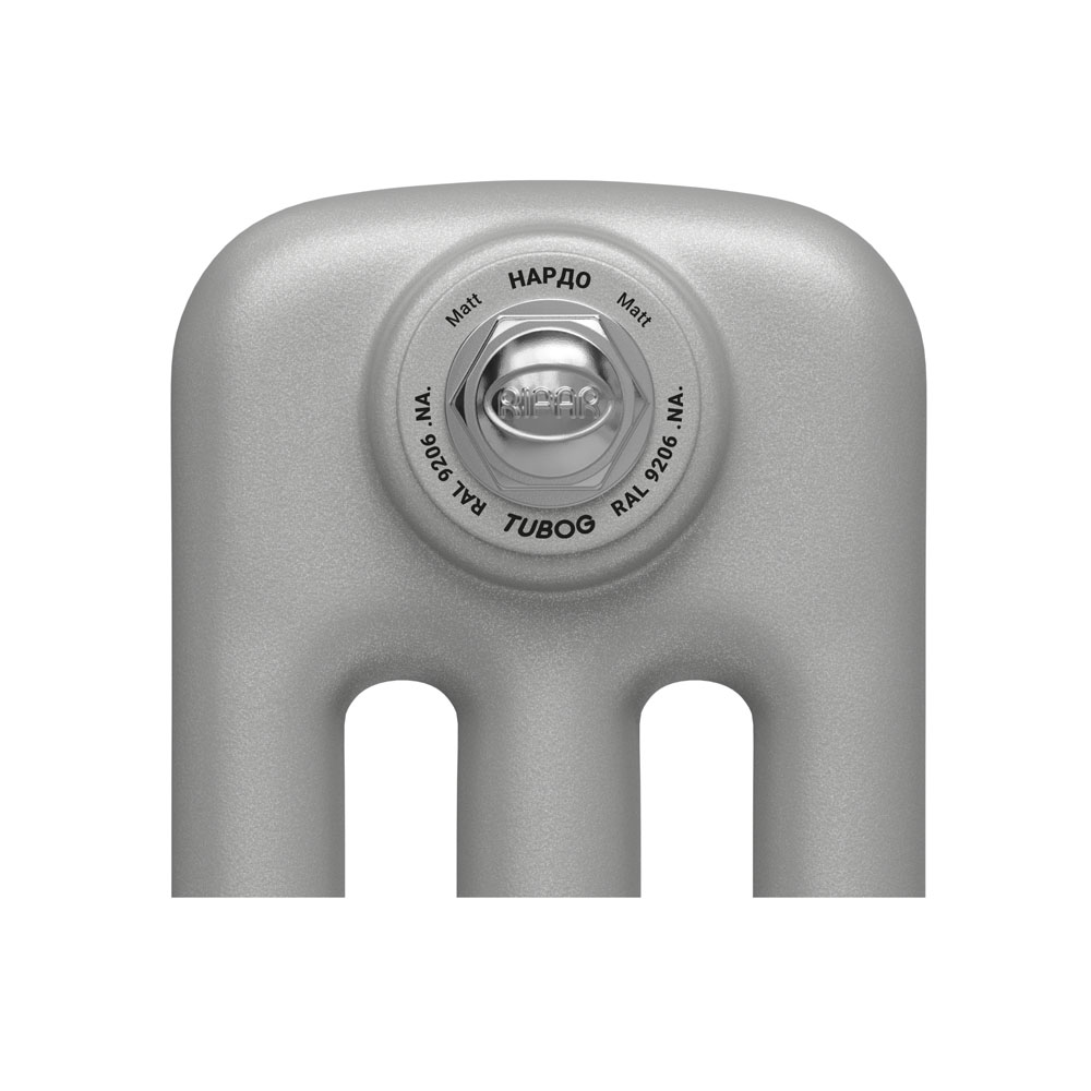 Стальной трубчатый радиатор Rifar TUBOG 2180 8 секций подключение нижнее одностороннее Нардо (RAL 9206) цена от 38 475 ₽ Фото Стальной трубчатый радиатор Rifar TUBOG 2180 8 секций подключение нижнее одностороннее Нардо (RAL 9206)