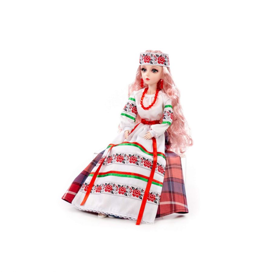 Кукла "Александра" (55 см) в белорусском костюме (в коробке)