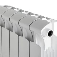 Биметаллический радиатор Rifar Monolit Ventil 350 нижнее правое подключение Белый (RAL 9016) схема 2