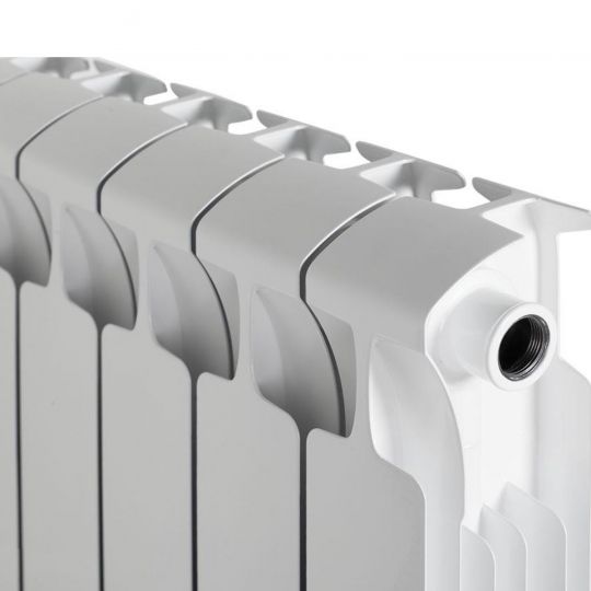 Биметаллический радиатор Rifar Monolit Ventil 350 нижнее правое подключение Белый (RAL 9016) схема 2