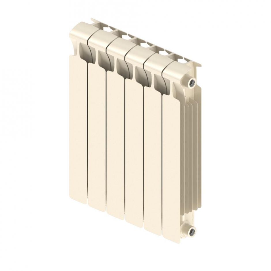 Биметаллический радиатор Rifar Monolit 500 боковое подключение Айвори (RAL 1013)