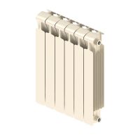 Биметаллический радиатор Rifar Monolit 500 боковое подключение Айвори (RAL 1013) схема 1