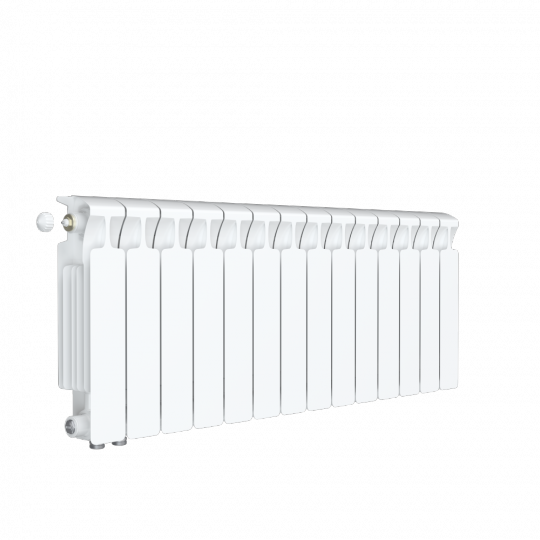 Биметаллический радиатор Rifar Monolit 350 боковое подключение Белый (RAL 9016) схема 6