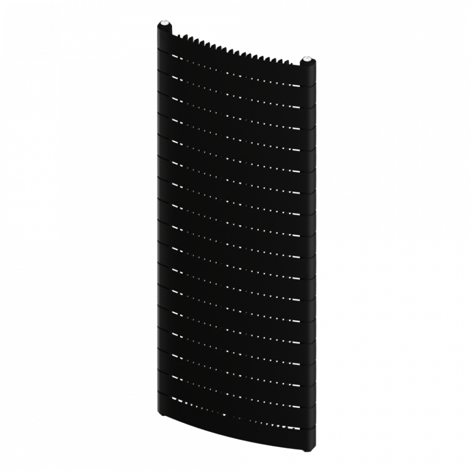 Изображение Биметаллический радиатор Rifar Convex 500 22 секции боковое подключение Антрацит (DB_703)