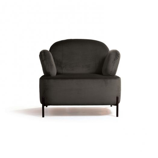 Кресло Dandy, бархат matte 80 серый