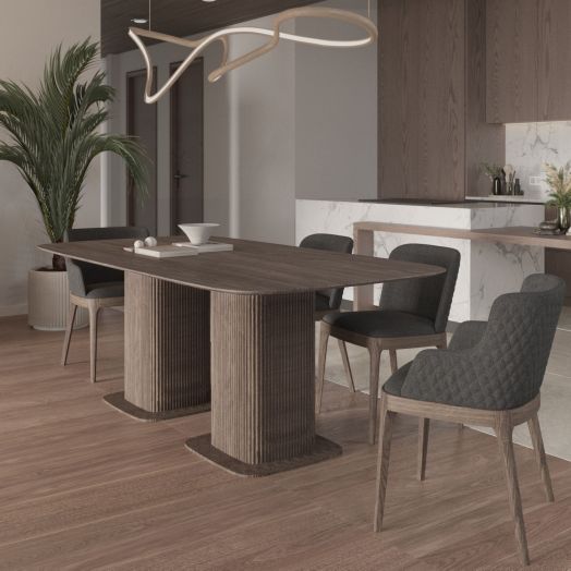 Стол прямоугольныи Denver 270, шпон, две опоры дерево