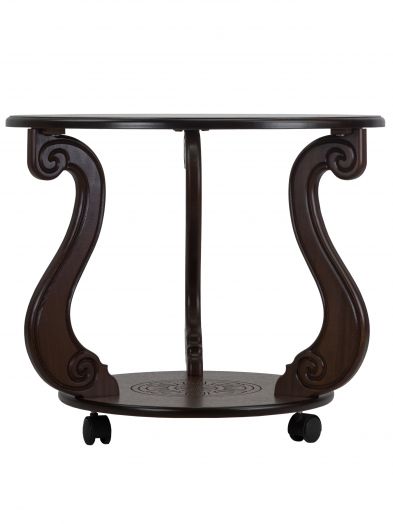 Стол журнальный Грация (С) на колесах темно-коричневый