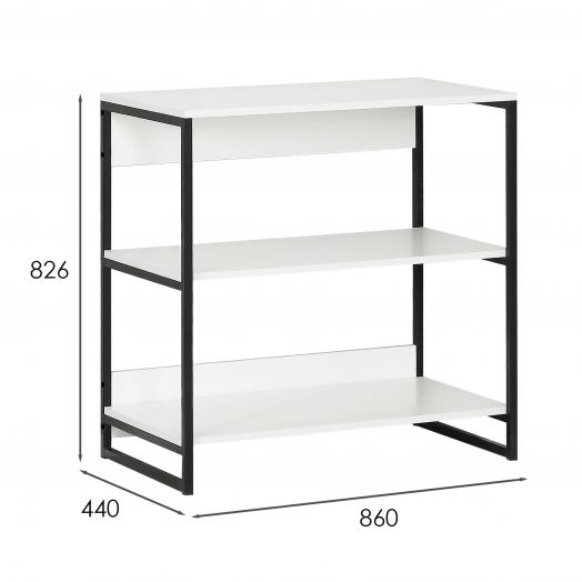 Стеллаж металлический № 2 86 см х 44 см х 82,6 см