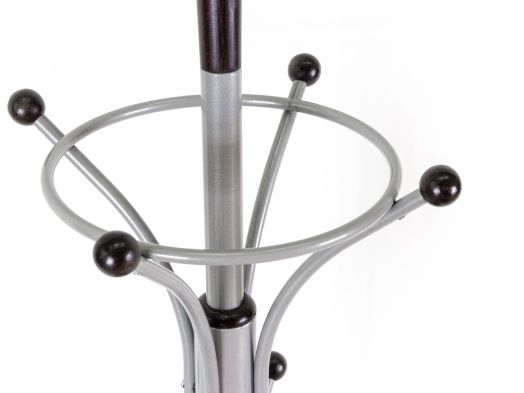 Вешалка напольная Д 4 металлик/ венге