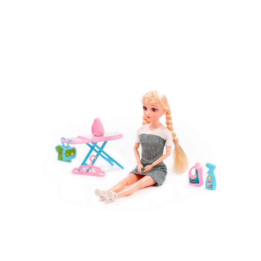 Кукла "Ксюша" (30 см) дома + аксессуары (7 элементов) (в коробке №3)