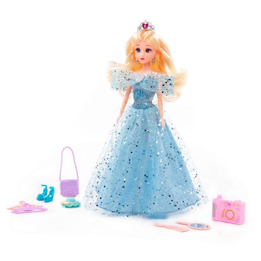 Кукла "Ксюша" (30 см) в бальном платье + аксессуары (12 элементов) (в коробке №4)