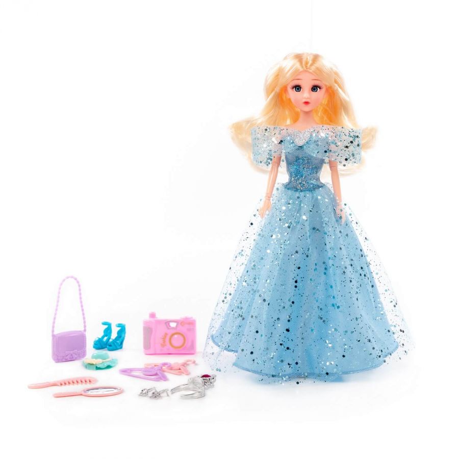 Кукла "Ксюша" (30 см) в бальном платье + аксессуары (12 элементов) (в коробке №4)