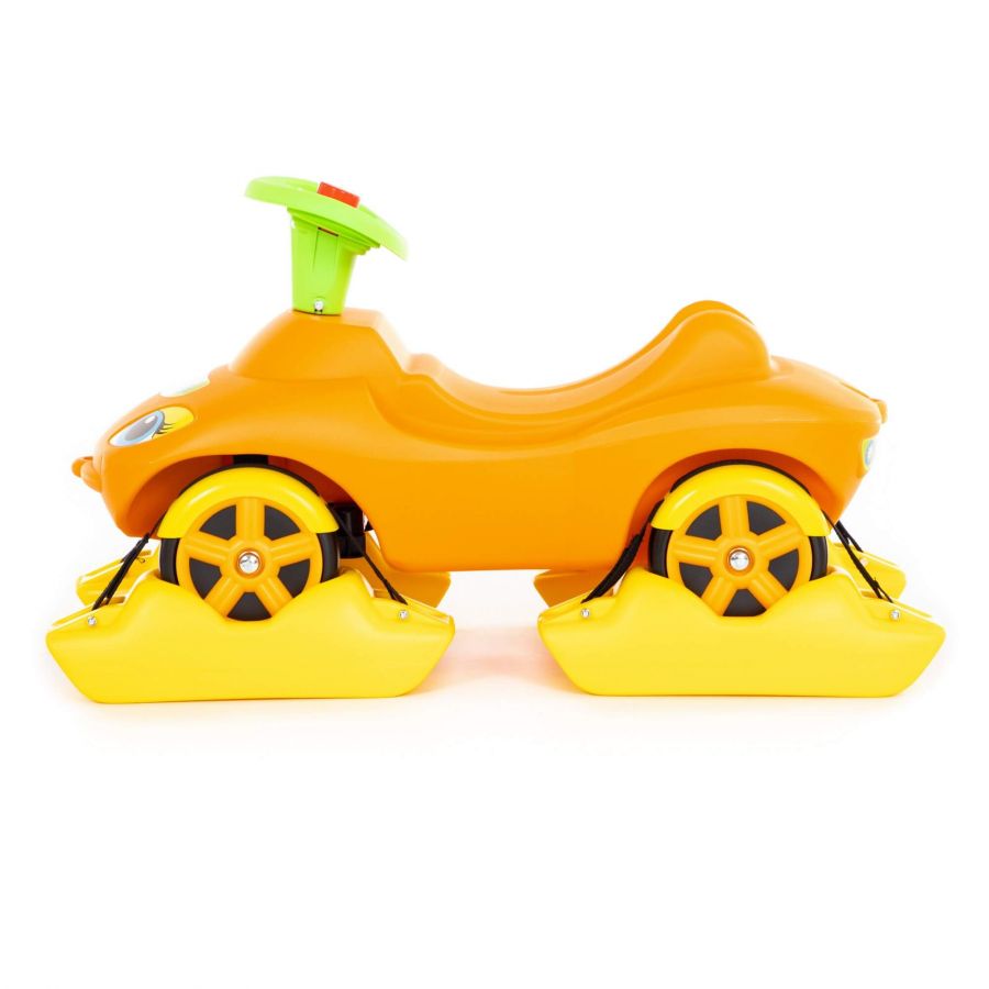 Каталка "Мой любимый автомобиль" со звуковым сигналом многофункциональная (оранжевая)