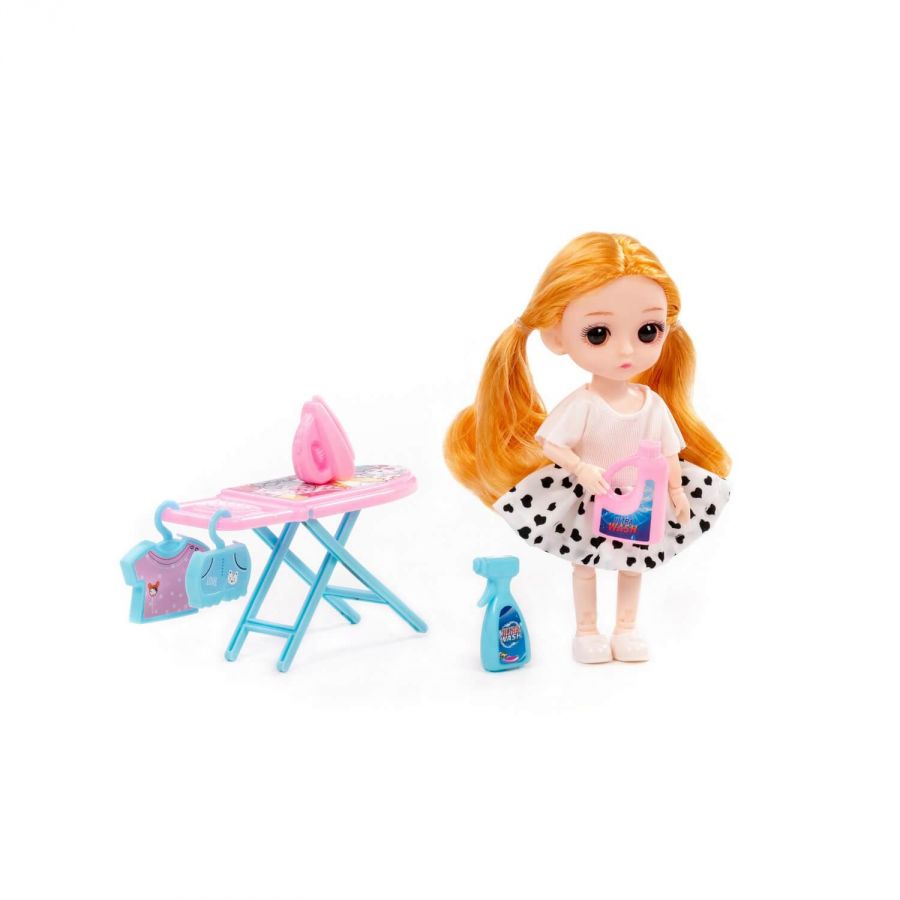 Кукла "Маша" (16 см) дома + аксессуары (6 элементов) (в коробке №2)