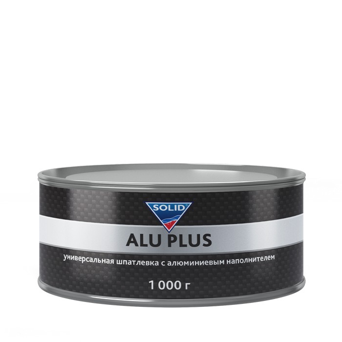 Solid PROFESSIONAL LINE ALU PLUS универсальная шпатлевка с алюминиевым наполнителем, 1,0кг.