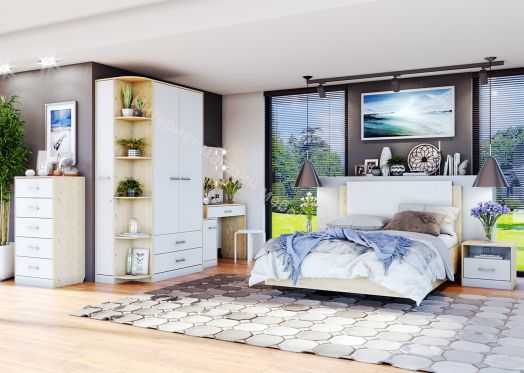 Шкаф-стеллаж "Милана" (левый)