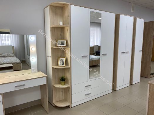 Шкаф-стеллаж "Милана" (левый)