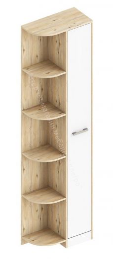 Шкаф-стеллаж "Милана" (правый)