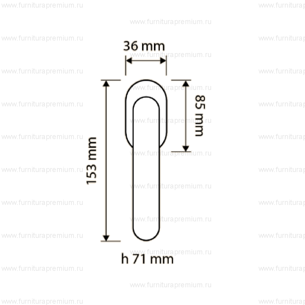 Оконная ручка Linea Cali Nature 1320 DK