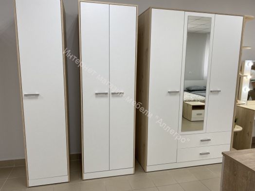 Пенал 1-ств с полками и вешалкой "Милана" 500х450х2200 (прихожая)