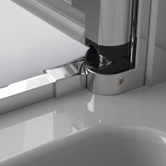 Душевой уголок Radaway Eos KDD B стеклянный цвета хром 90х100 см схема 4