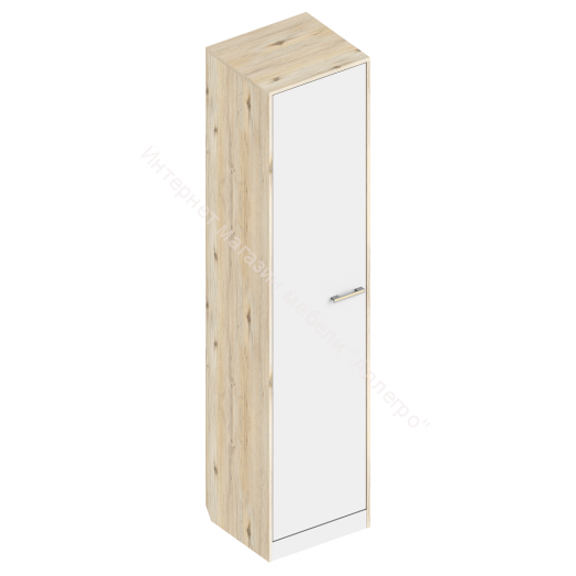 Пенал 1-ств с полками и вешалкой "Милана" 500х450х2200 (прихожая)