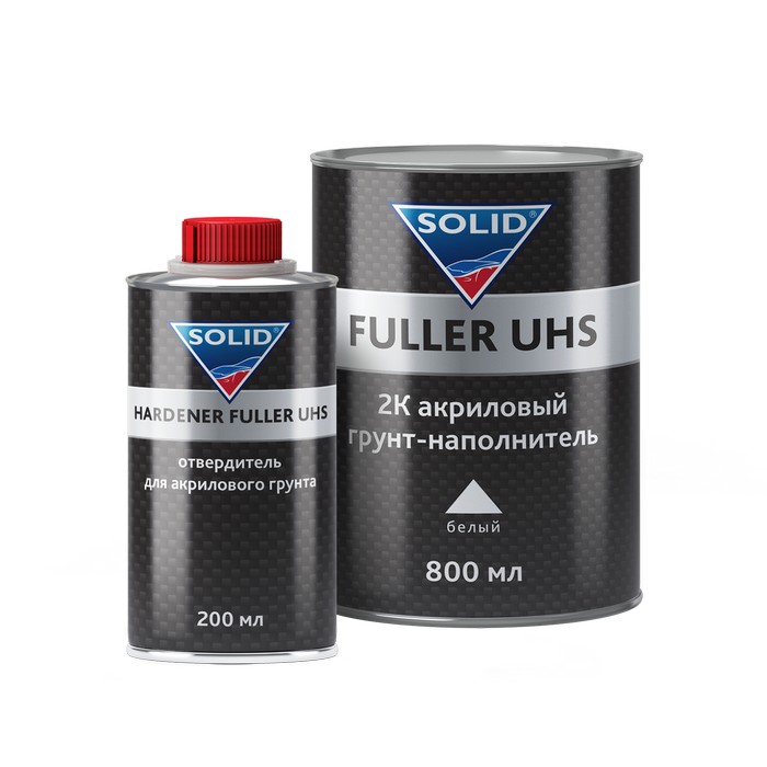 Solid PROF FULLER UHS WHITE грунт акриловый с отвердителем 4+1, цвет: белый, 800мл. +200мл., комплект