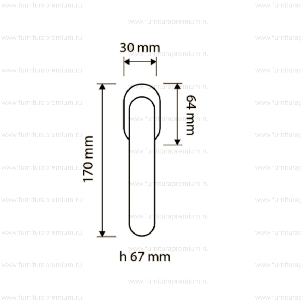 Оконная ручка Linea Cali Nau Crystal 1549 DK