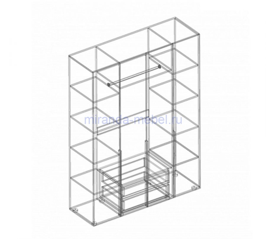 МС "Вита" Шкаф 4-ств для одежды