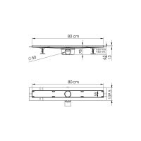 Душевой лоток Vincea SAY ALMIRA -S под плитку SAY.602.80.S.U схема 5 Душевой лоток Vincea SAY ALMIRA -S под плитку SAY.602.80.S.U схема 5