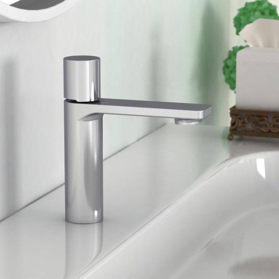 Изображение Высокий смеситель для раковины Vincea VOGUE VBF-4V3CH