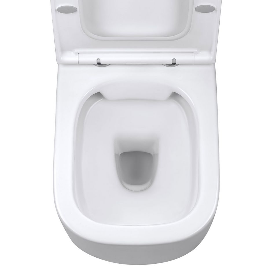 Безободковый подвесной унитаз Vincea Form VT1-35 с ультратонкой быстросъемной крышкой-сиденьем с плавным опусканием ФОТО