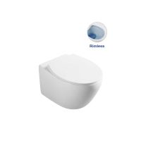 Безободковый подвесной унитаз с ультратонкой быстросъемной крышкой-сиденьем с плавным опусканием Vincea Felice VT1-25 схема 4 Безободковый подвесной унитаз с ультратонкой быстросъемной крышкой-сиденьем с плавным опусканием Vincea Felice VT1-25 схема 4