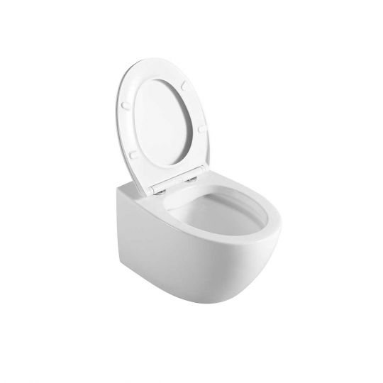 Безободковый подвесной унитаз с ультратонкой быстросъемной крышкой-сиденьем с плавным опусканием Vincea Felice VT1-25 схема 6 Безободковый подвесной унитаз с ультратонкой быстросъемной крышкой-сиденьем с плавным опусканием Vincea Felice VT1-25 схема 6