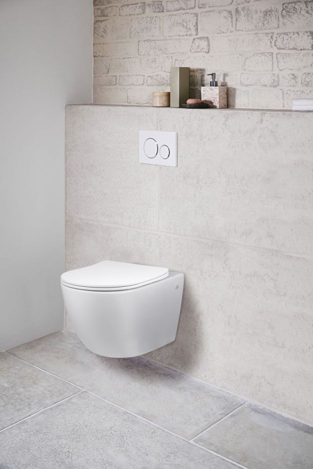 Изображение Безободковый подвесной унитаз с ультратонкой быстросъемной крышкой-сиденьем с плавным опусканием Vincea Globo VT1-14