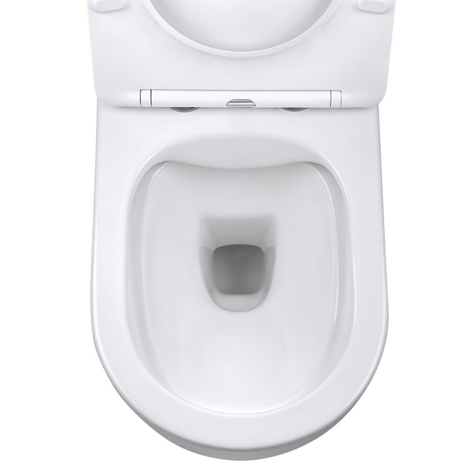 Безободковый подвесной унитаз Vincea Evo VT1-34 с ультратонкой быстросъемной крышкой-сиденьем с плавным опусканием ФОТО