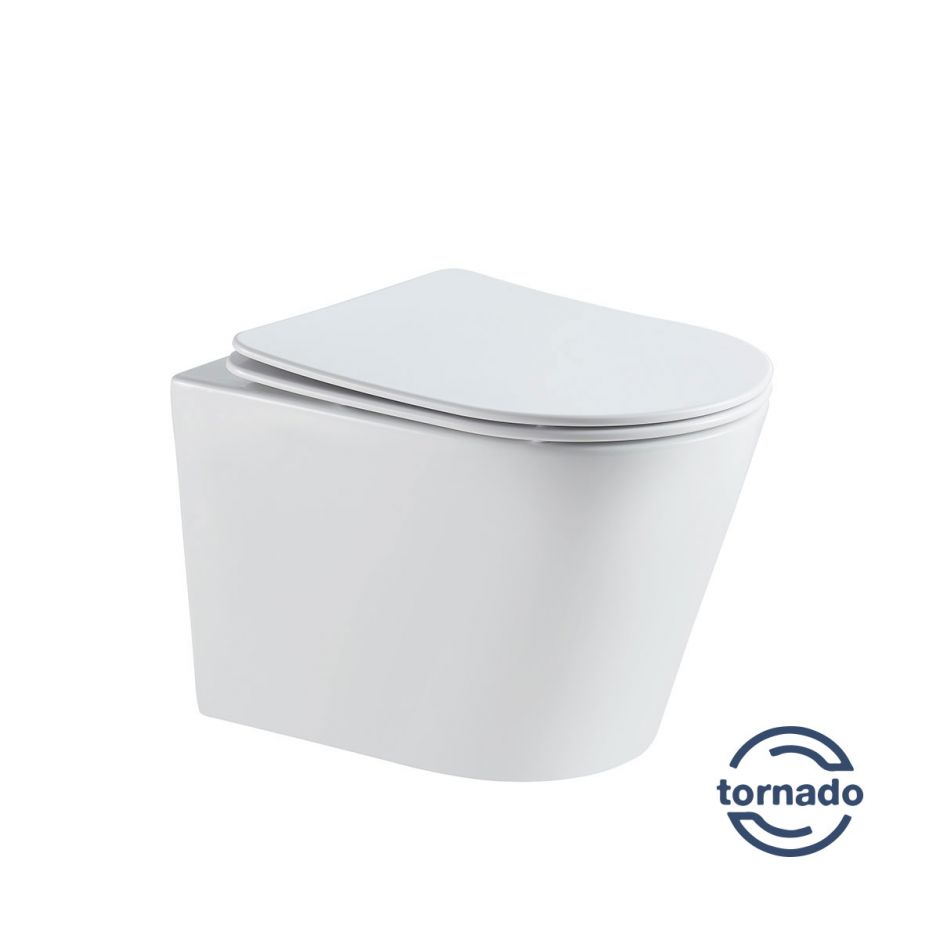 Изображение Подвесной унитаз Vincea Tornado Piatti VT1-11T с ультратонкой быстросъемной крышкой-сиденьем с плавным опусканием